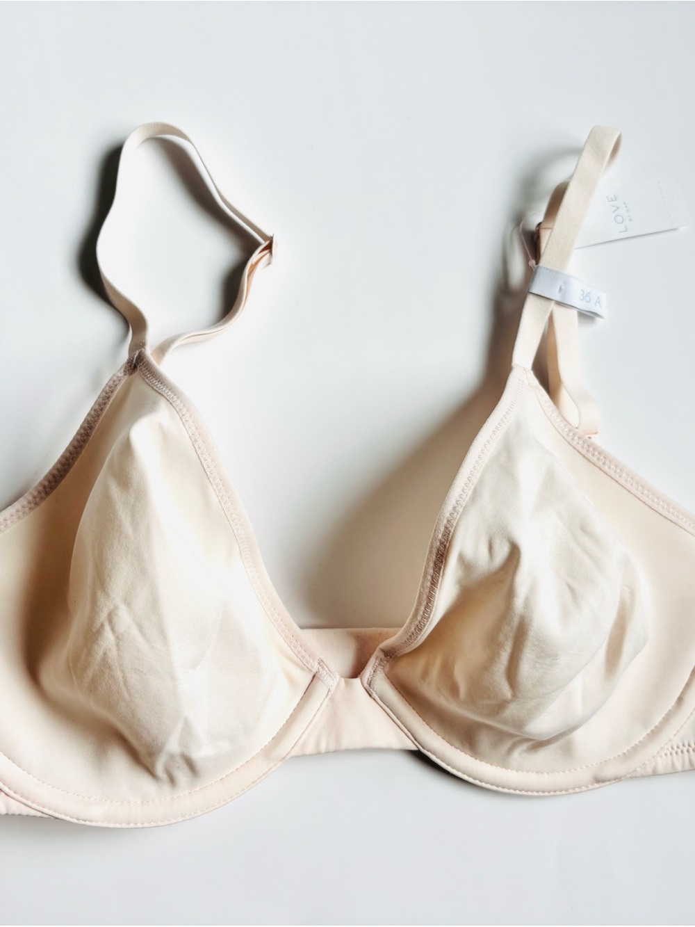 Gap Body Bare Natural Plunge Smooth Light Pink Nude